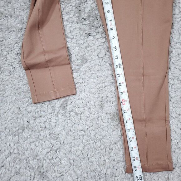 Betabrand Medium Short Petite Tan Power Down Pants Skinny Yoga Gym Brown Pull On - Picture 7 of 8